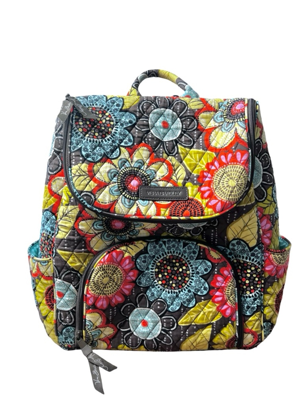 Vera Bradley “Flower shower” Quilted Backpack RETIRED PRINT